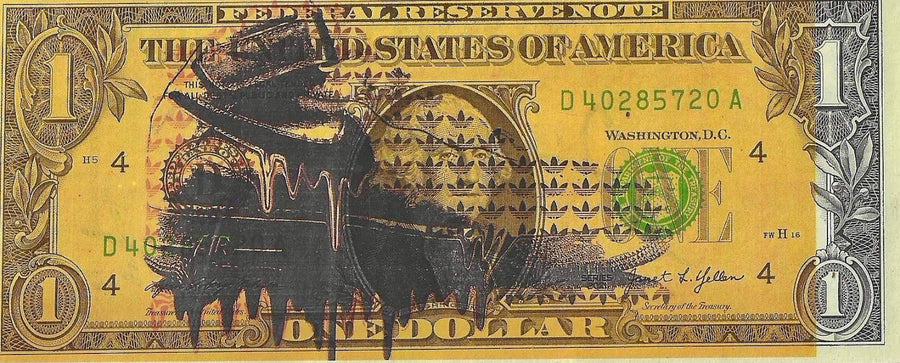 Death NYC –Nike Air Jordan $1 Dollar Bill Signed & Numbered RARE! - Gauntlet Gallery