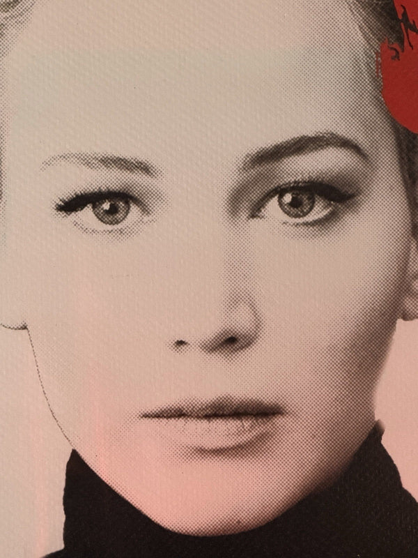 Death NYC — Print Hello Kitty Bow Portrait Pop Art Custom Red - Gauntlet Gallery