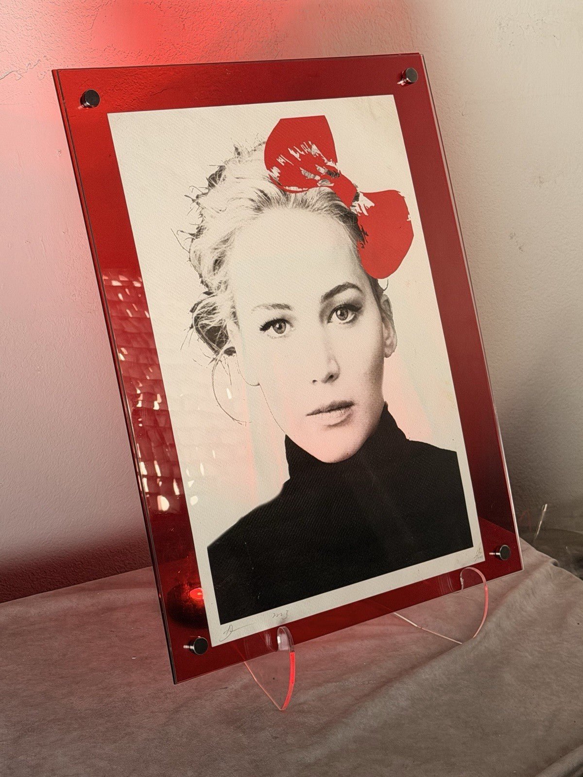 Death NYC — Print Hello Kitty Bow Portrait Pop Art Custom Red - Gauntlet Gallery