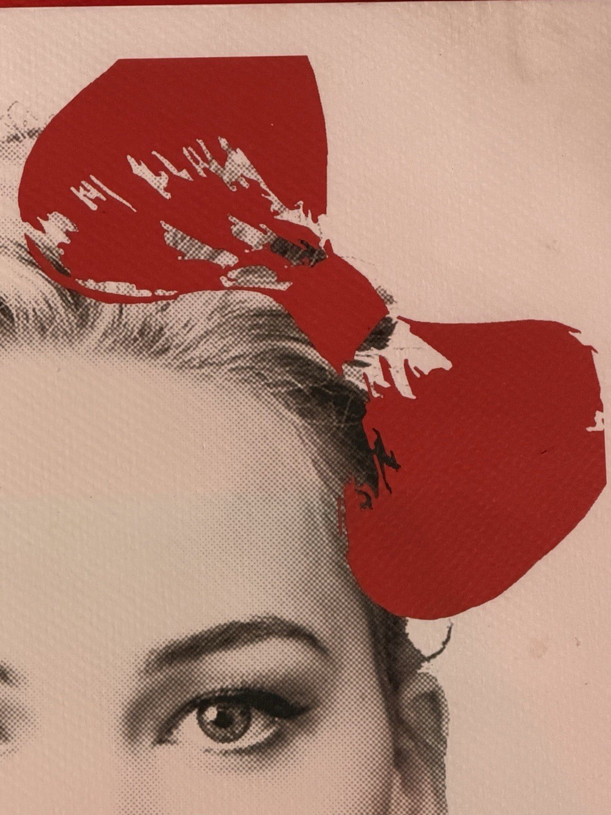 Death NYC — Print Hello Kitty Bow Portrait Pop Art Custom Red - Gauntlet Gallery