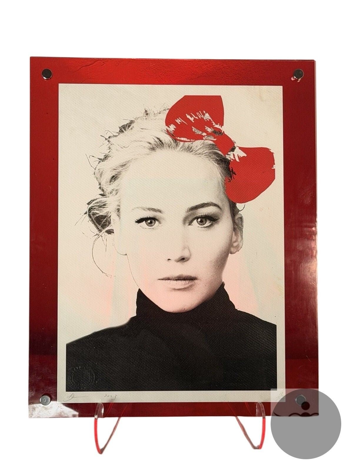 Death NYC — Print Hello Kitty Bow Portrait Pop Art Custom Red - Gauntlet Gallery