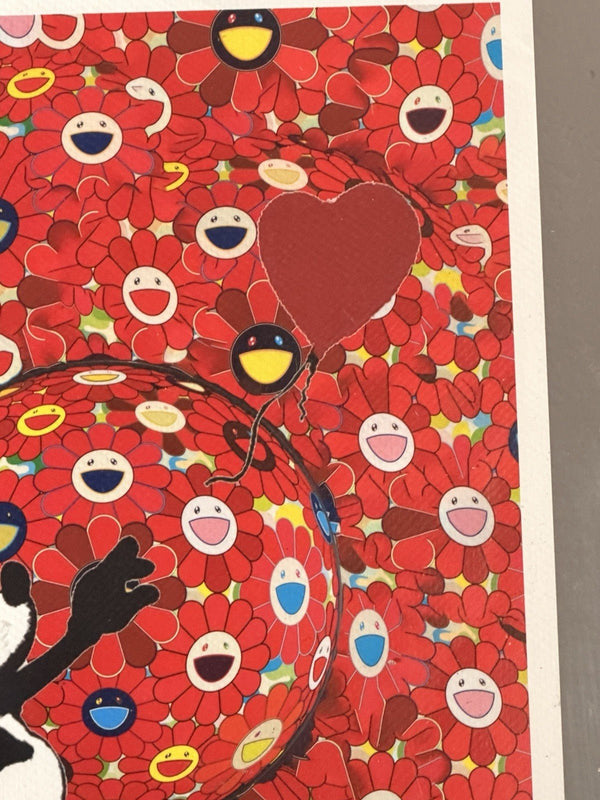 Death NYC — Print Mickey Mouse Murakami Flowers Banksy Heart 5/100 - Gauntlet Gallery