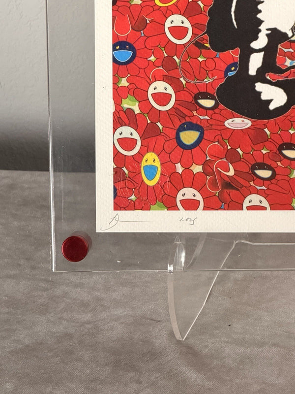 Death NYC — Print Mickey Mouse Murakami Flowers Banksy Heart 5/100 - Gauntlet Gallery