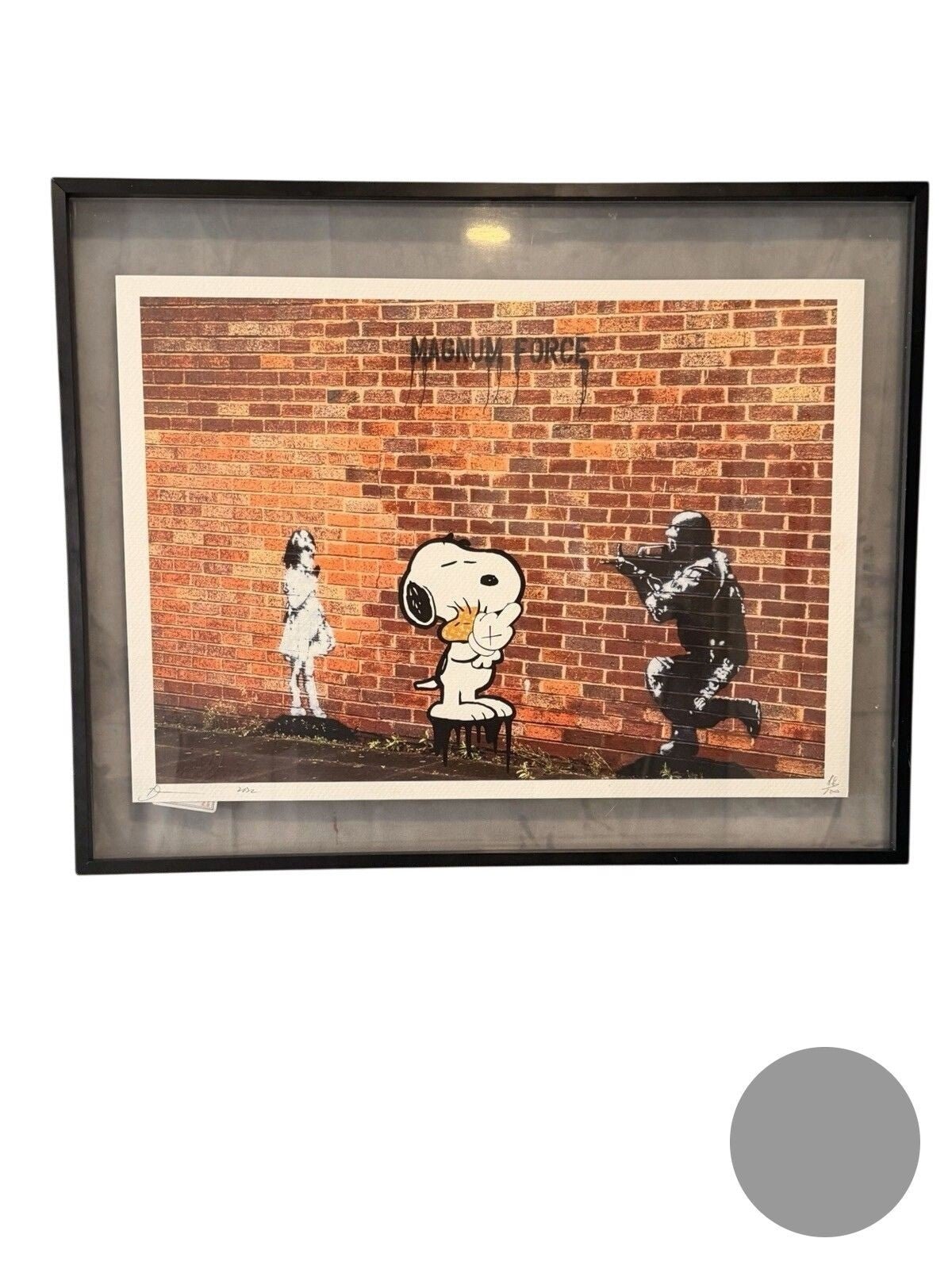 Death NYC — Snoopy 'Magnum Force' Print Framed /100 - Gauntlet Gallery