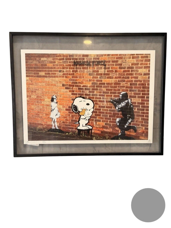 Death NYC — Snoopy 'Magnum Force' Print Framed /100 - Gauntlet Gallery