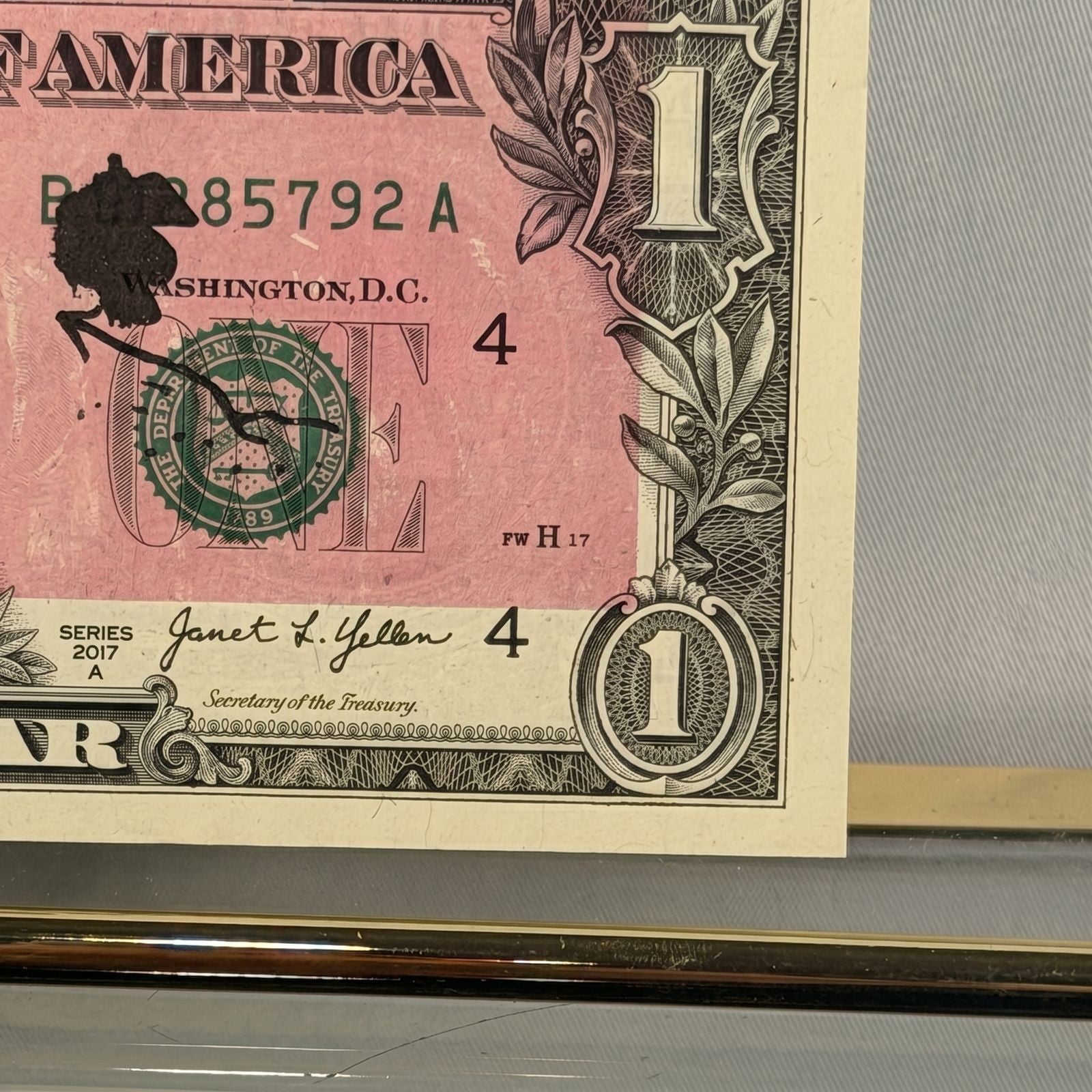 Death NYC — Snoopy & Woodstock on U.S. Dollar Diptych Signed LE - Gauntlet Gallery