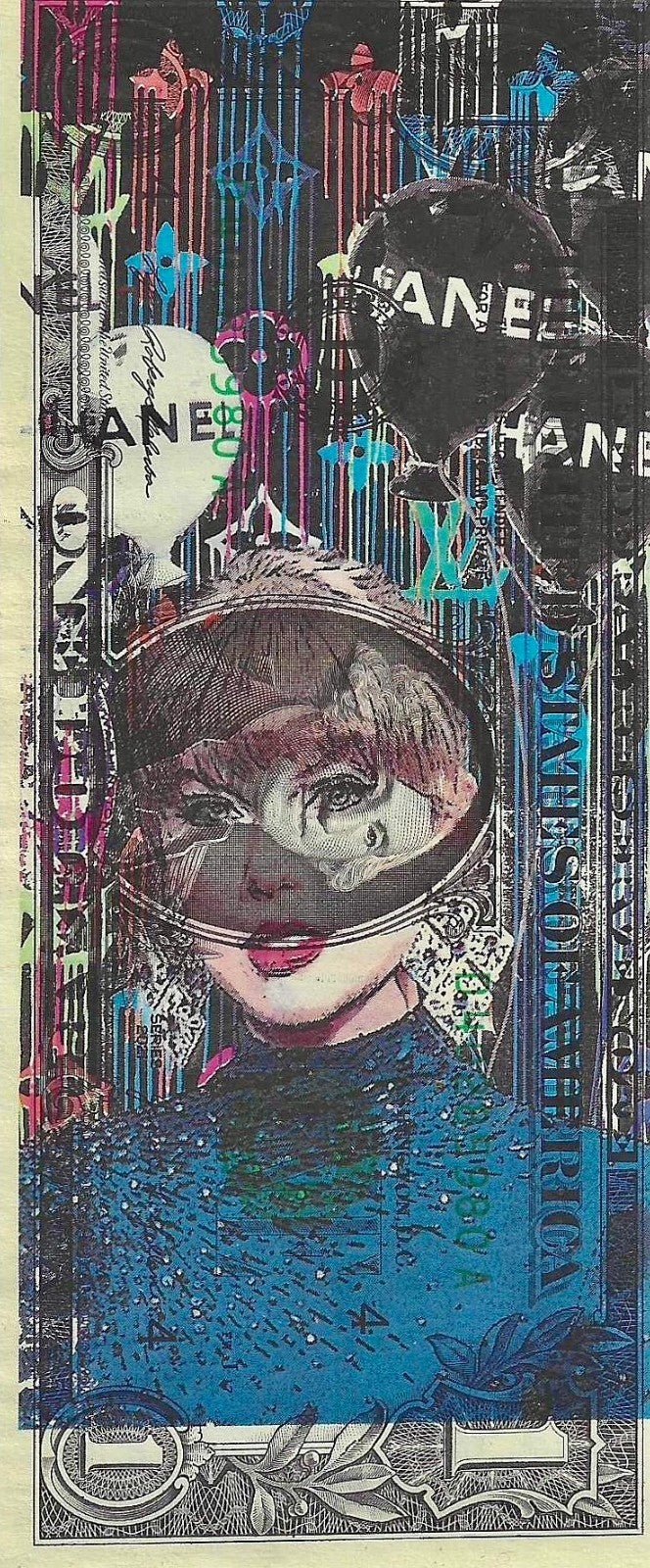 Death NYC – Taylor Swift Chanel $1 Dollar Bill Signed & Numbered - Gauntlet Gallery
