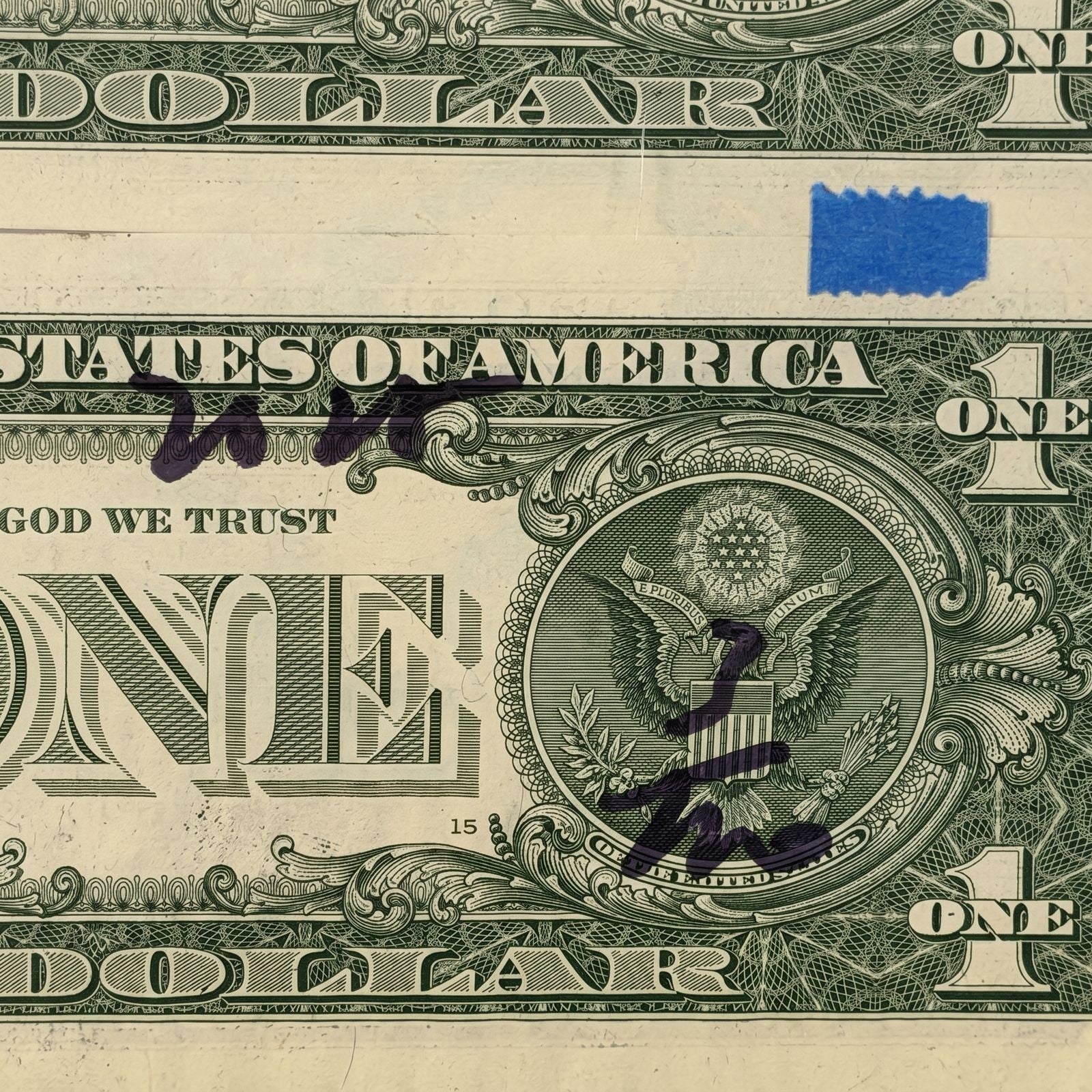Death NYC Van Gogh Starry Night Snoopy Signed Dollar Bill Diptych Framed 2024 - Gauntlet Gallery
