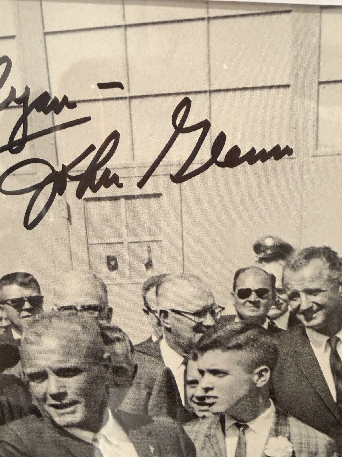 John Glenn — 8x10 Photo Friendship 7 Mercury Capsule JFK - Gauntlet Gallery