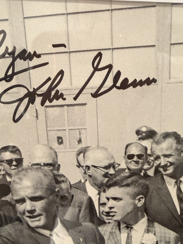 John Glenn — 8x10 Photo Friendship 7 Mercury Capsule JFK - Gauntlet Gallery