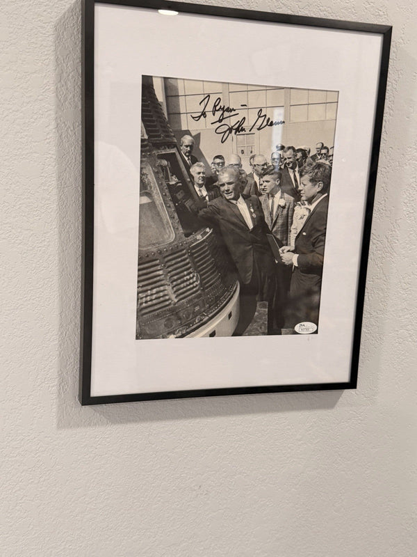 John Glenn — 8x10 Photo Friendship 7 Mercury Capsule JFK - Gauntlet Gallery