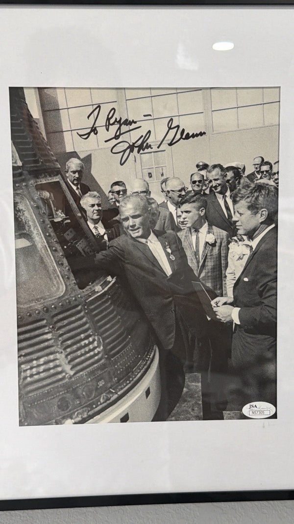 John Glenn — 8x10 Photo Friendship 7 Mercury Capsule JFK - Gauntlet Gallery
