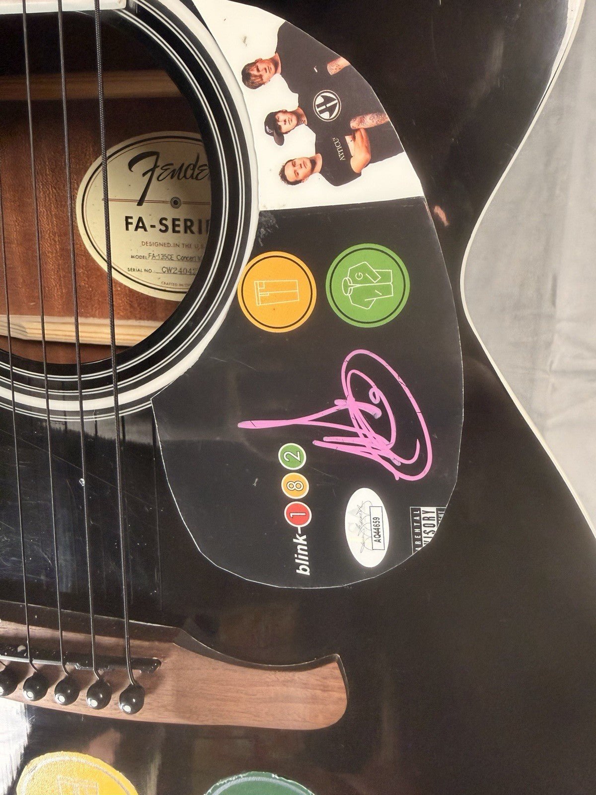 Mark Hoppus — Fender Acoustic Guitar - Blink - 182 - Gauntlet Gallery