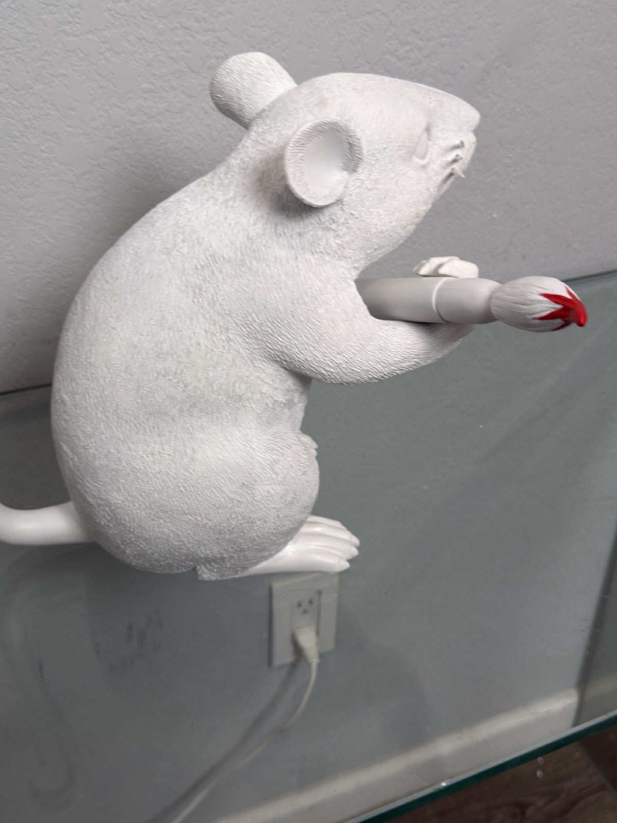 Medicom Toy — Rat Figure with Paintbrush – Medicom Toy Street Art Sculpture - Gauntlet Gallery
