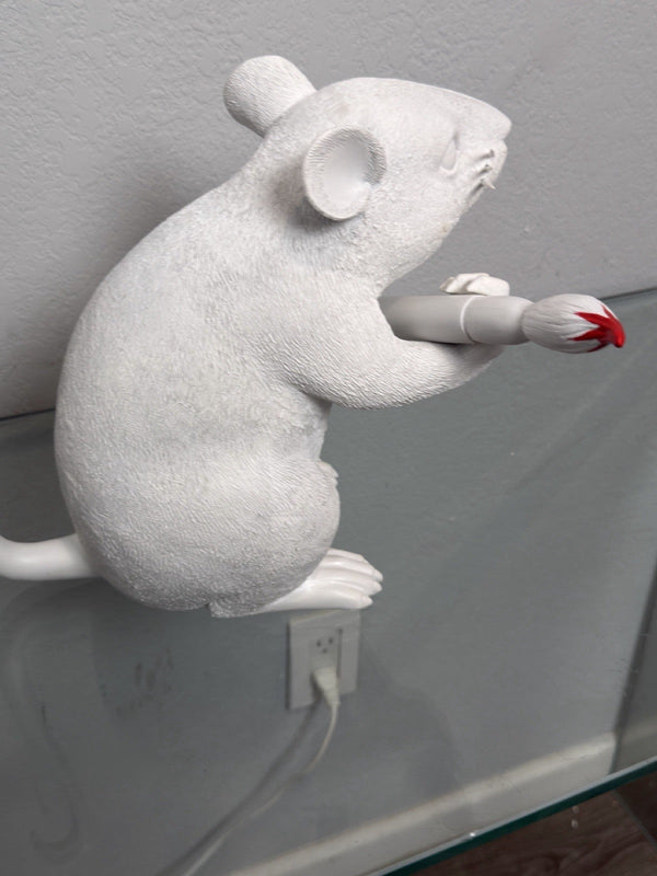 Medicom Toy — Rat Figure with Paintbrush – Medicom Toy Street Art Sculpture - Gauntlet Gallery