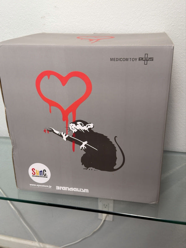 Medicom Toy — Rat Figure with Paintbrush – Medicom Toy Street Art Sculpture - Gauntlet Gallery