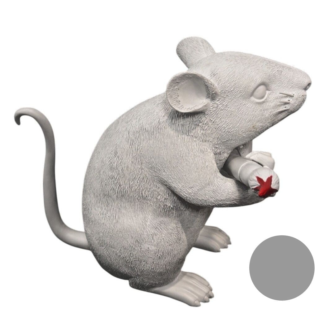 Medicom Toy — Rat Figure with Paintbrush – Medicom Toy Street Art Sculpture - Gauntlet Gallery