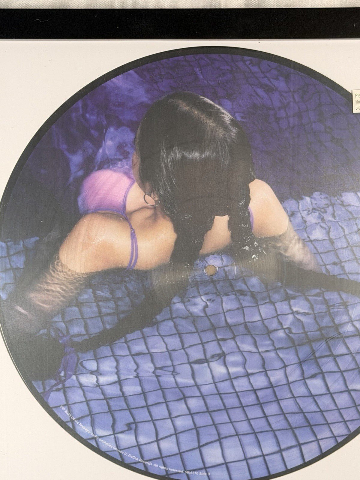 Olivia Rodrigo GUTS Limited Edition Purple Picture Disc Vinyl Framed Display 12" - Gauntlet Gallery