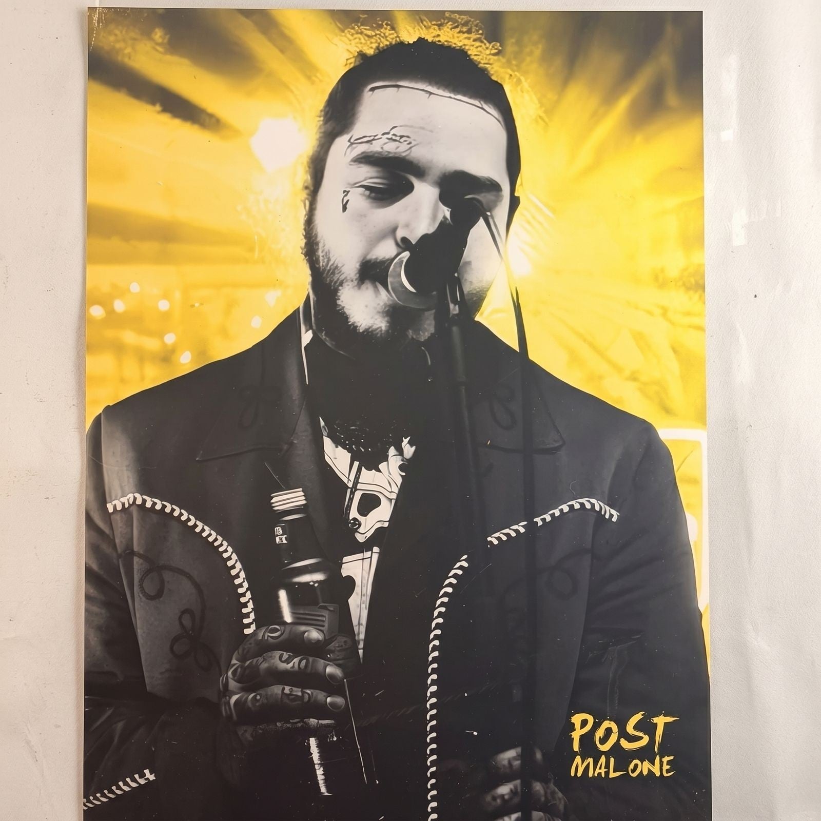 Post Malone Early Signed photo, two 11"x 14" framed JSA authenticated - Gauntlet Gallery