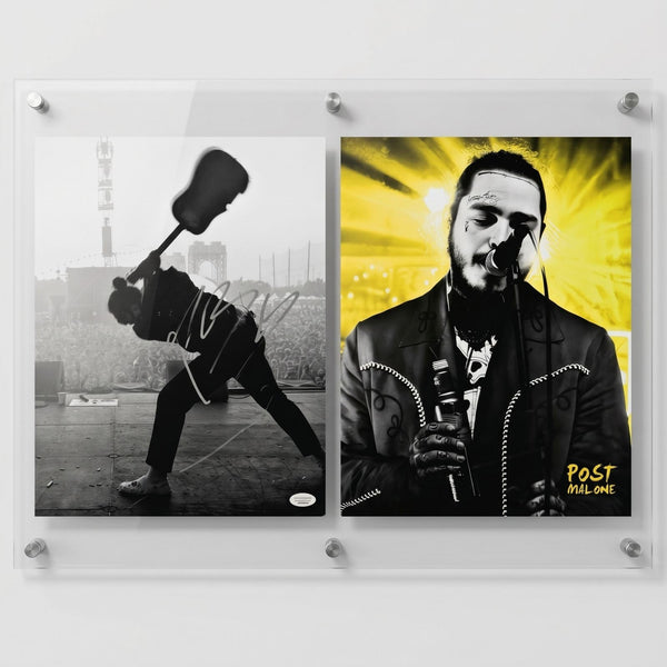 Post Malone Early Signed photo, two 11"x 14" framed JSA authenticated - Gauntlet Gallery