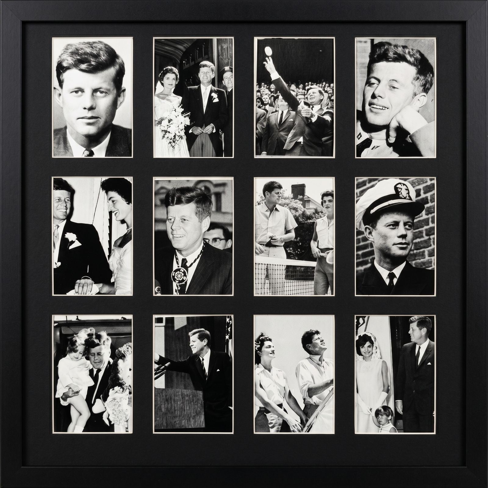 President John F. Kennedy JFK Framed Topps Card Deck w/ extra cards - Gauntlet Gallery