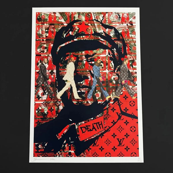 Rare Art - Death NYC Signed 34/100 Mao Zedong Beatles Abbey Road LV - Gauntlet Gauntlet Gallery