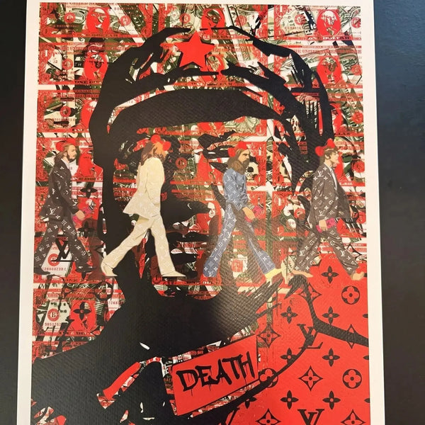 Rare Art - Death NYC Signed 34/100 Mao Zedong Beatles Abbey Road LV - Gauntlet Gauntlet Gallery