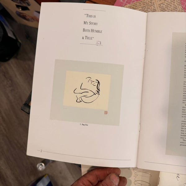 Rare John Lennon Bag One Arts Advertising Booklet with Prints and Memorabilia - Gauntlet Gallery