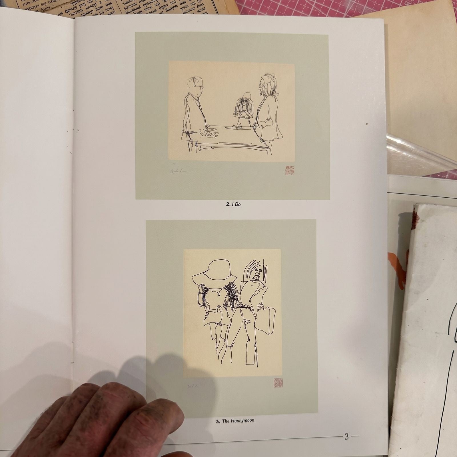 Rare John Lennon Bag One Arts Advertising Booklet with Prints and Memorabilia - Gauntlet Gallery