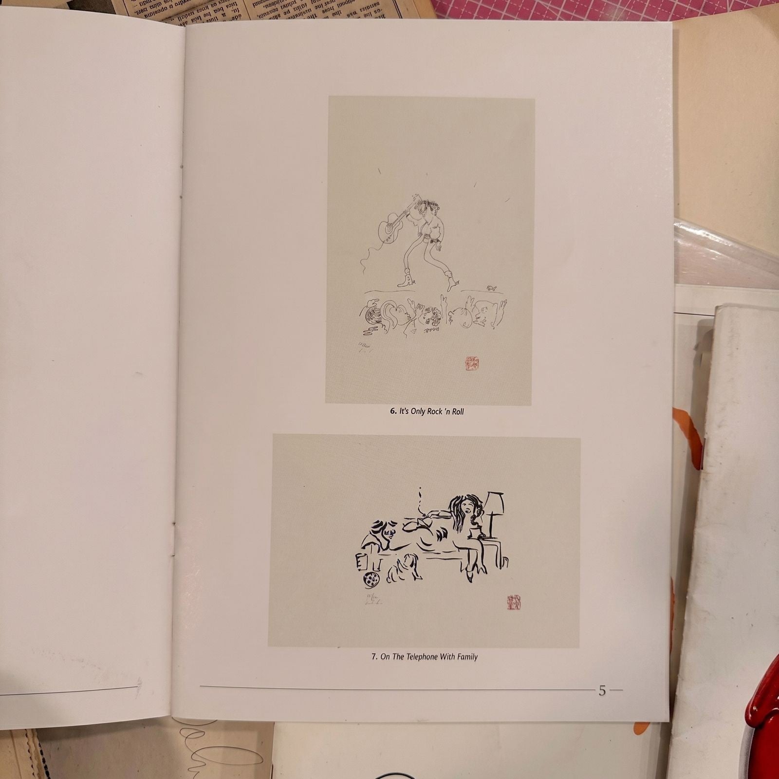 Rare John Lennon Bag One Arts Advertising Booklet with Prints and Memorabilia - Gauntlet Gallery