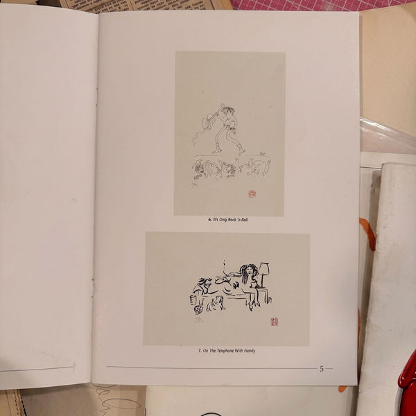 Rare John Lennon Bag One Arts Advertising Booklet with Prints and Memorabilia - Gauntlet Gallery
