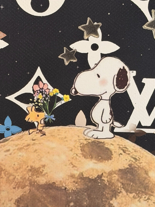 Death NYC Snoopy Woodstock Moon Louis Vuitton Stars Signed Pop Art Print 2025