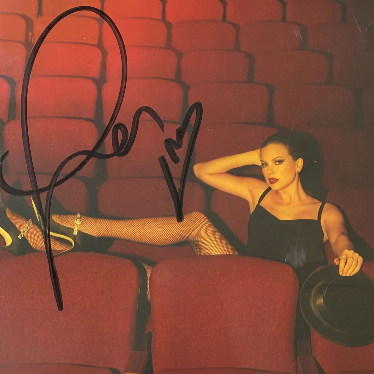 Taylor Swift Signed CD 'The Life of a Showgirl' Framed Display with Photo