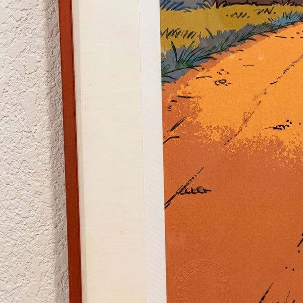 Death NYC — Snoopy American Flag Desert Framed