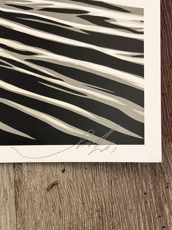 Shepard Fairey OBEY Wave of Distress Sepia Signed 148/200 Screen Print 24x18