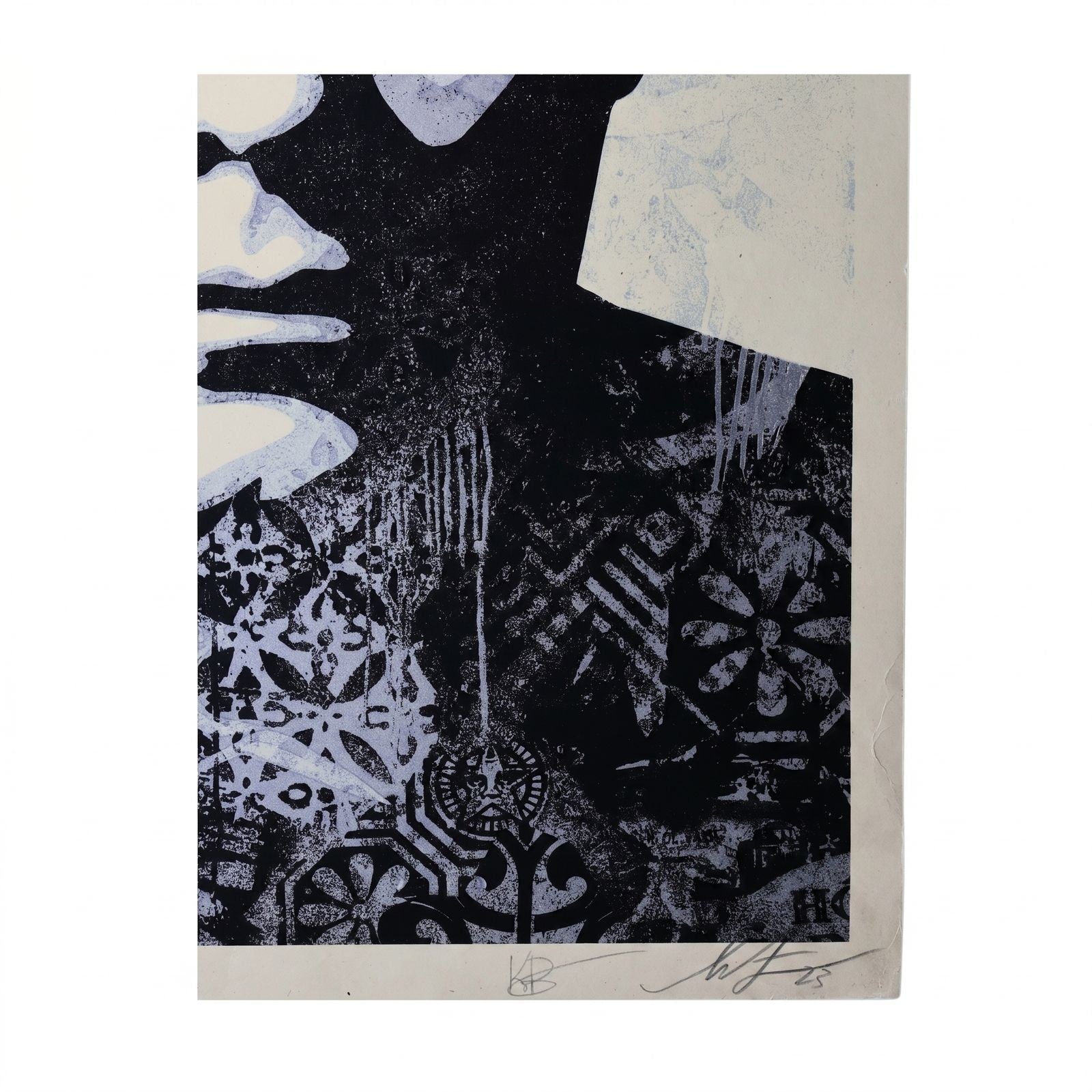Shepard Fairey Warhol Collages Silver 2023 Signed Print | Limited Edition 300