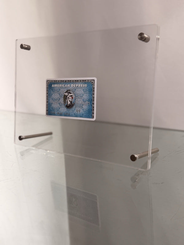D*FACE x BANKSY American Depress 2015 Dismaland Custom Framed Credit Card Art