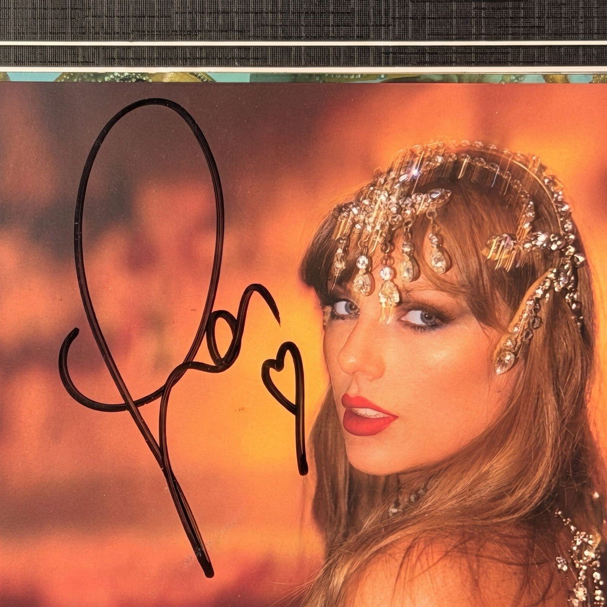 Taylor Swift Signed CD 'The Life of a Showgirl' Framed Display with CD