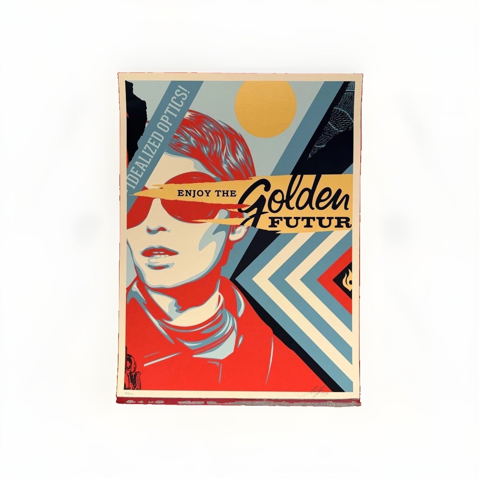 Shepard Fairey Golden Future Signed Numbered Screen Print 2017 Obey 359/450