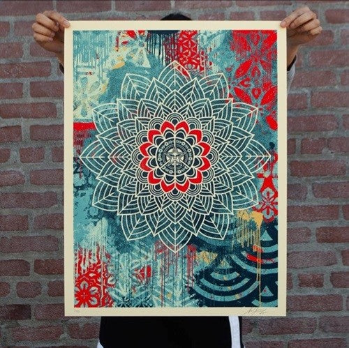 Shepard Fairey Chaos Mandala 2 Signed Numbered Screen Print OBEY 2025 Ed 550