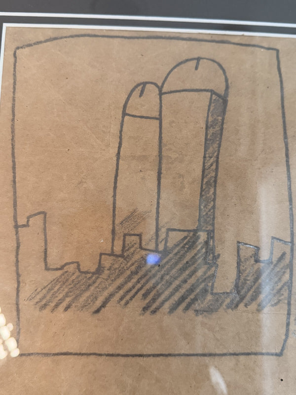 Keith Haring (Attributed) World Trade Center Drawing on Paper - Unauthenticated