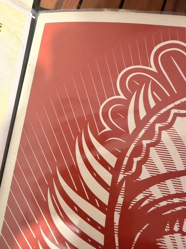 Shepard Fairey Peace Goddess Red Signed Numbered Screen Print 2007 Obey Giant