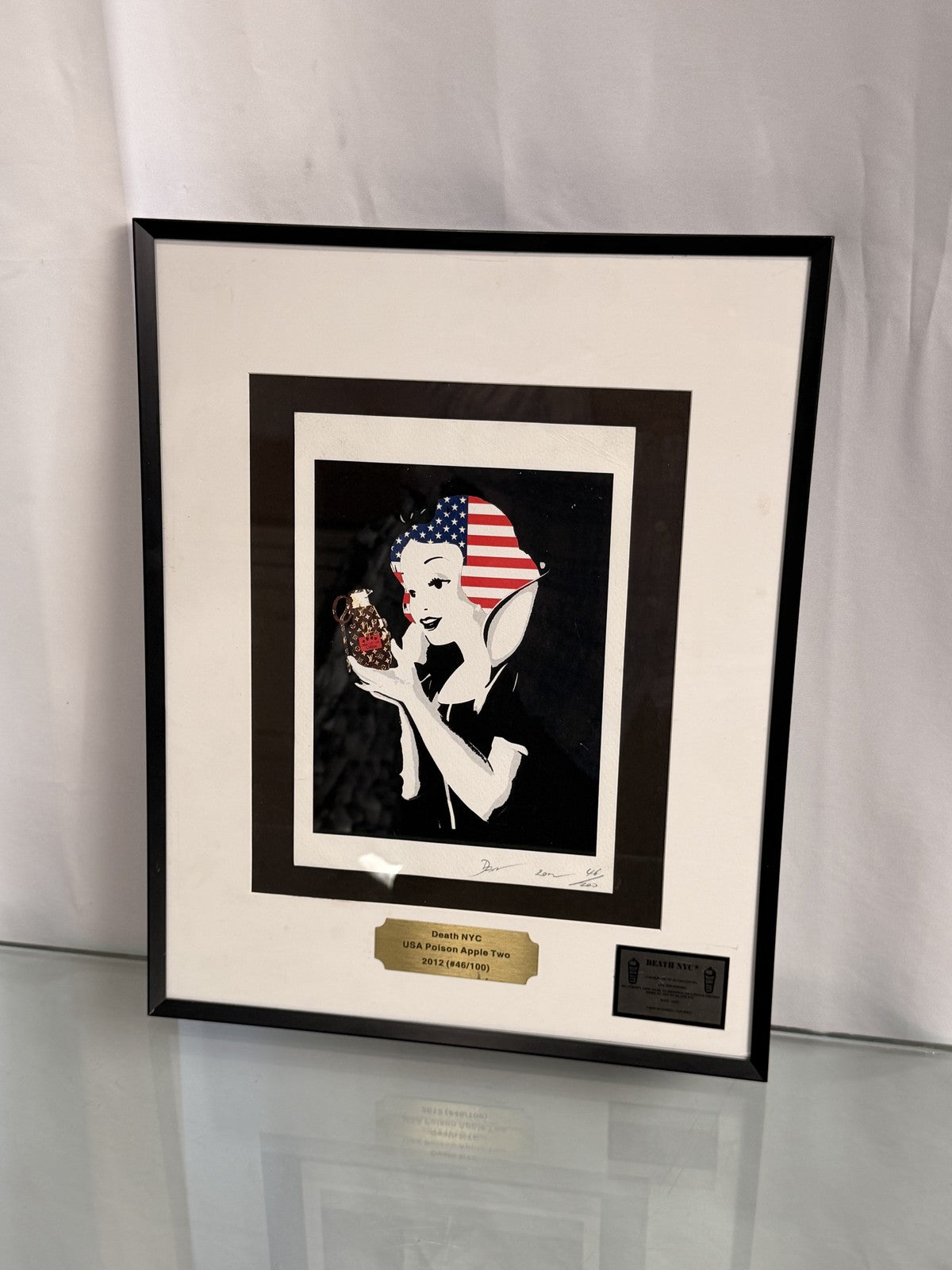 DEATH NYC USA Poison Apple Two 2012 Signed Print 46/100 Framed