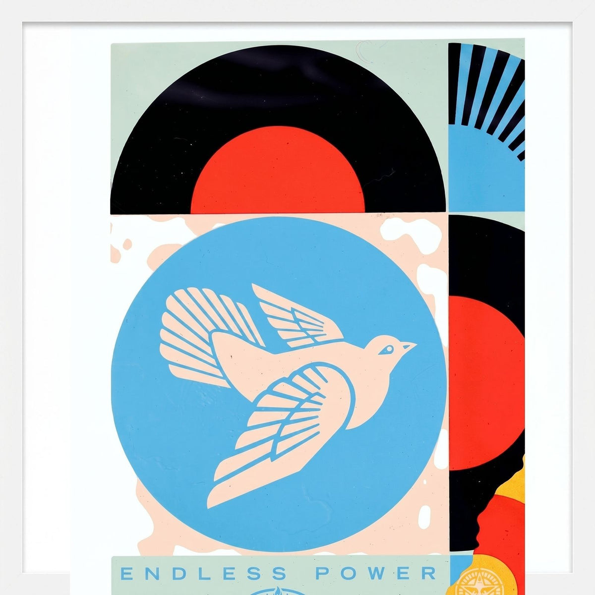 Shepard Fairey OBEY Factory Stacks Endless Power Screen Print S/N /350 2022