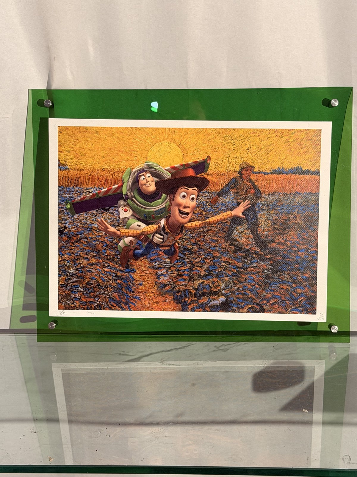 Death NYC Toy Story Van Gogh Woody Buzz Signed Numbered LTD 100 FRAMED Pop Art