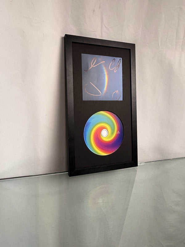 Coldplay Signed Moon Music CD Display Framed Band Autographs Parlophone