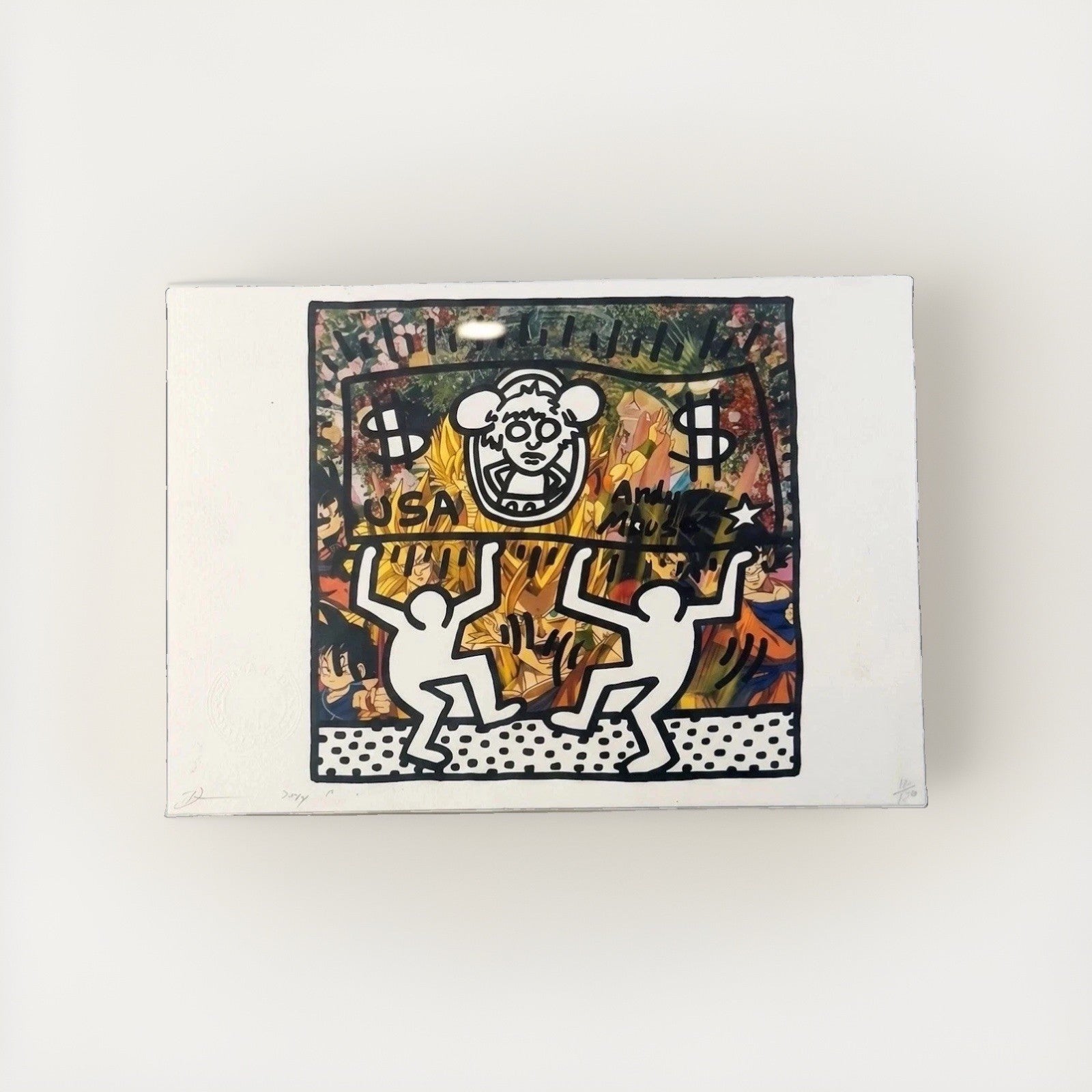 Death NYC Keith Haring Andy Mouse Dragon Ball Z Signed 12/50 2024 Pop Art Print