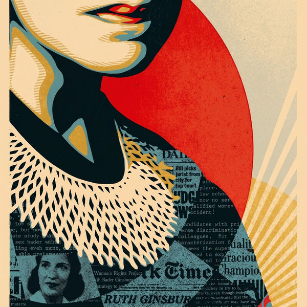 Shepard Fairey RBG A Champion of Justice Signed Limited Edition Print A/P 2021