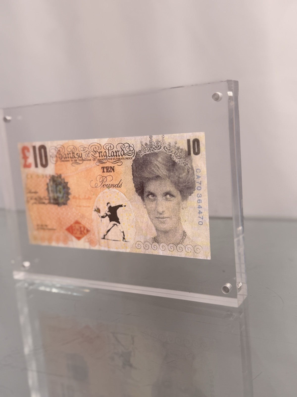 Banksy Di-Faced Tenner 10 Pound Note Princess Diana Framed Street Art