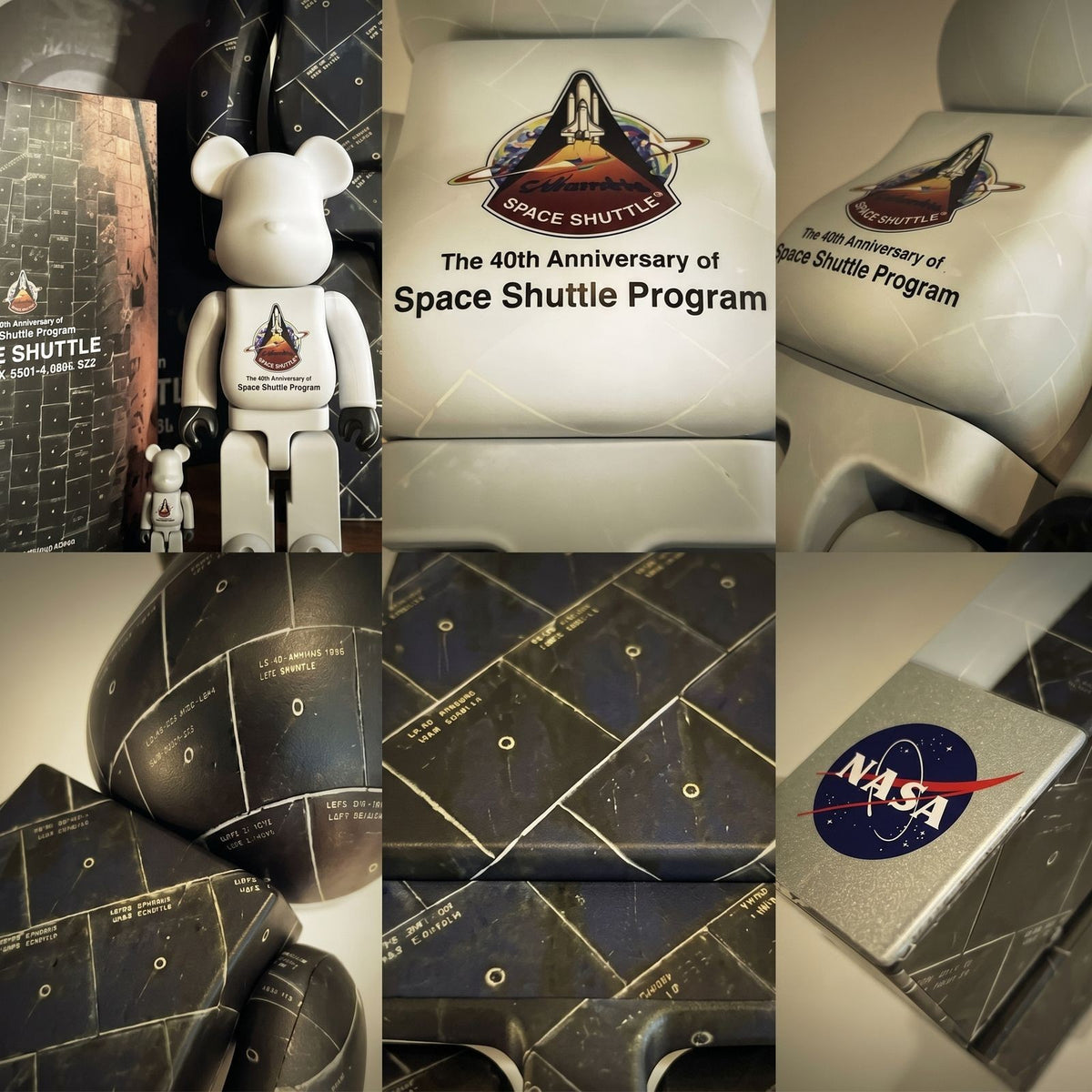 Medicom BE@RBRICK NASA Space Shuttle Columbia 40th Anniversary 1000% Mint New